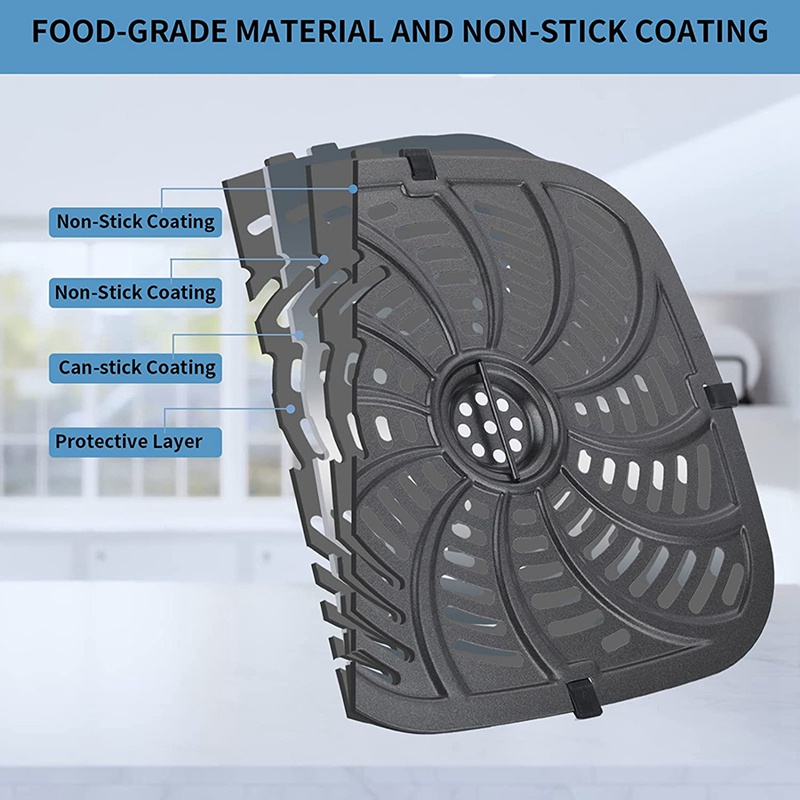 Nồi Chiên Không Khí Thay Thế Cho Bếp Nướng Không Dính Có Thể Tháo Rời RJ38-SQSS-8T-D 8QT