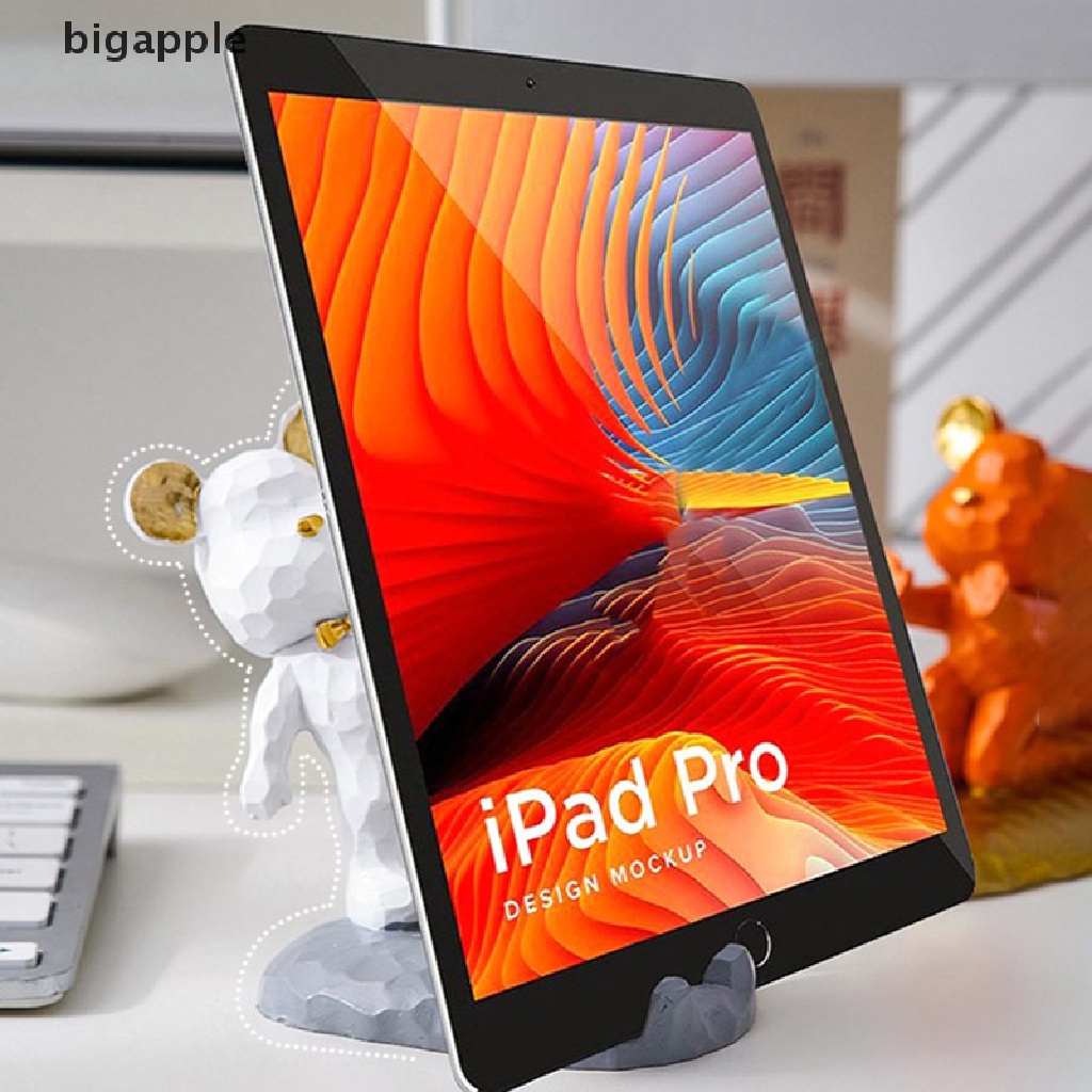Bigapple Giá Đỡ Điện Thoại Để Bàn Hình Gấu Dễ Thương Dùng Trang Trí Phòng Khách