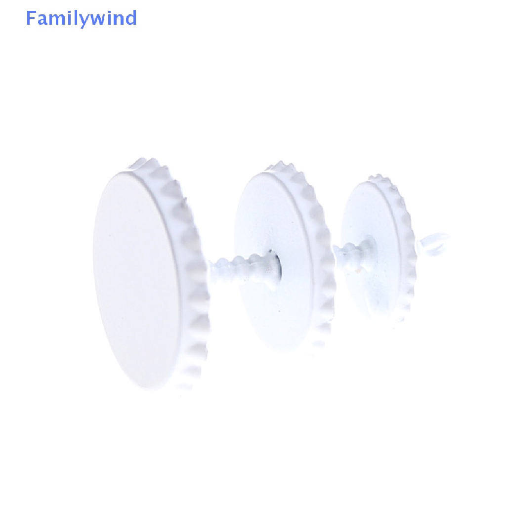 1 Giá Đỡ Bánh Kẹo Tráng Miệng 3 Tầng Bằng Kim Loại Màu Trắng 1 / 12 Dùng Trang Trí Nhà Búp Bê