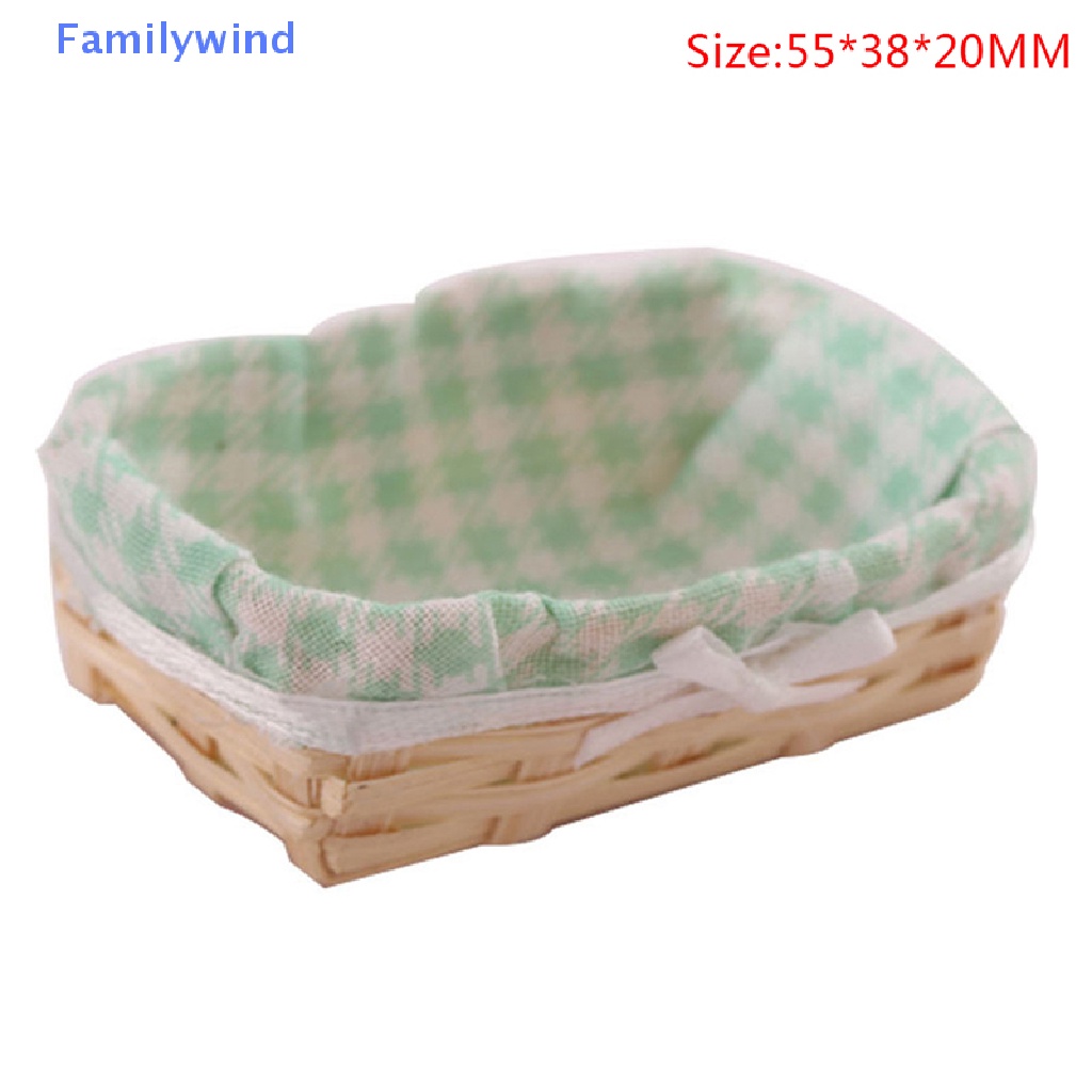 1 Set Giỏ Đựng Thức Ăn Mini 1: 12 Trang Trí Nhà Búp Bê