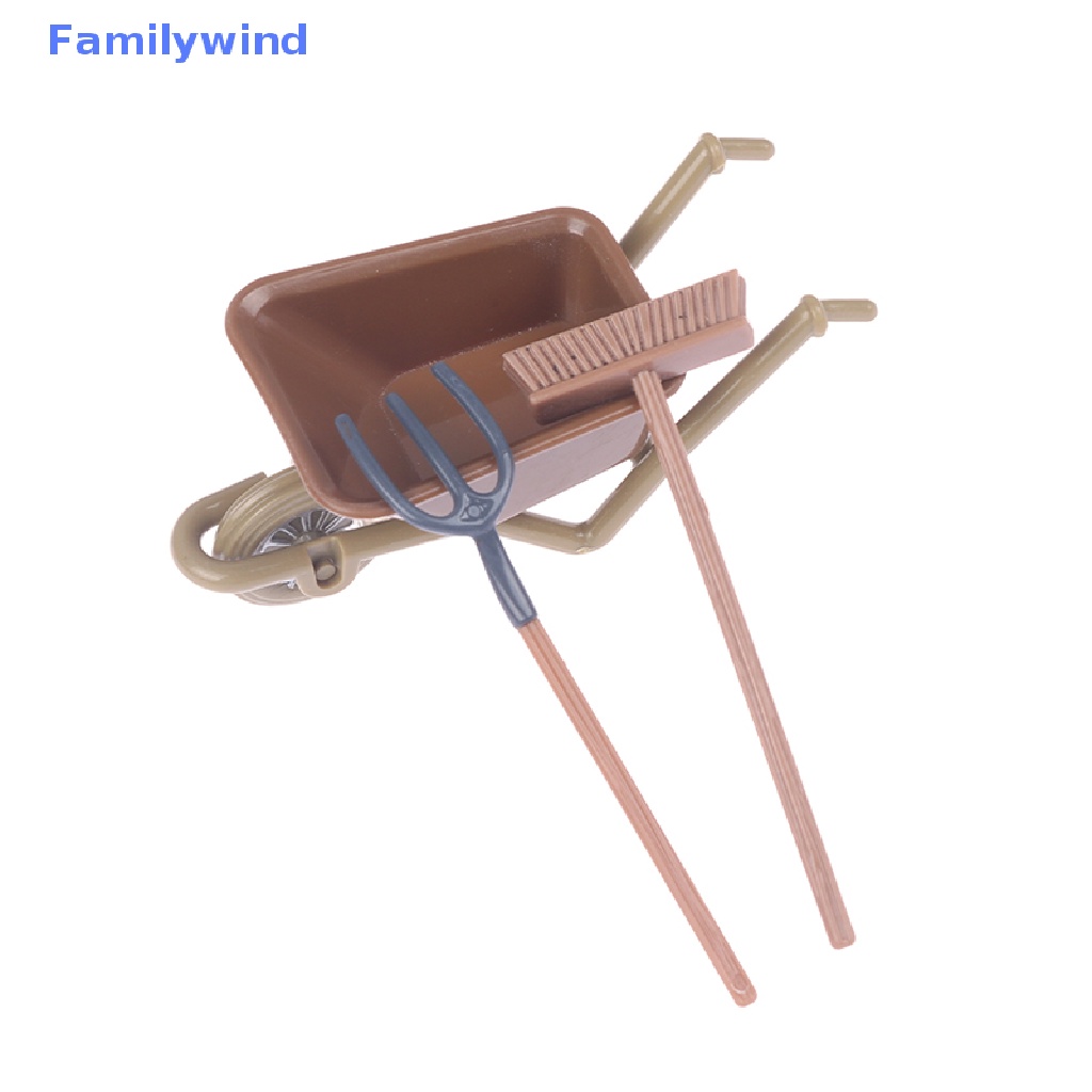 Set 3 Mô Hình Xe Nông Trại Tỉ Lệ 1: 12 Dùng Để Trang Trí Nhà Búp Bê