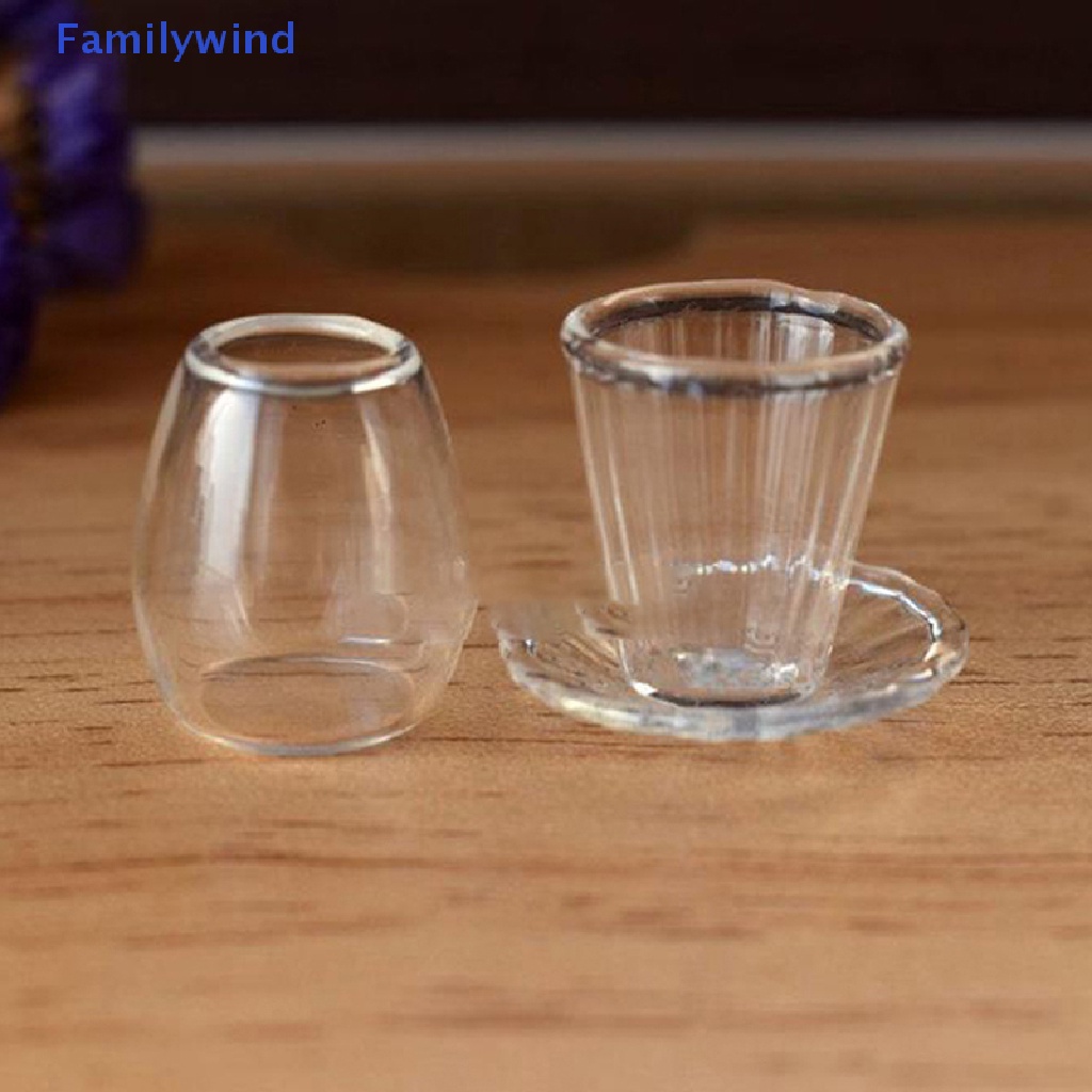 Bộ Ly Tách Uống Cà Phê / Trà Kèm Giá Đỡ Trang Trí Nhà Búp Bê 1: 12