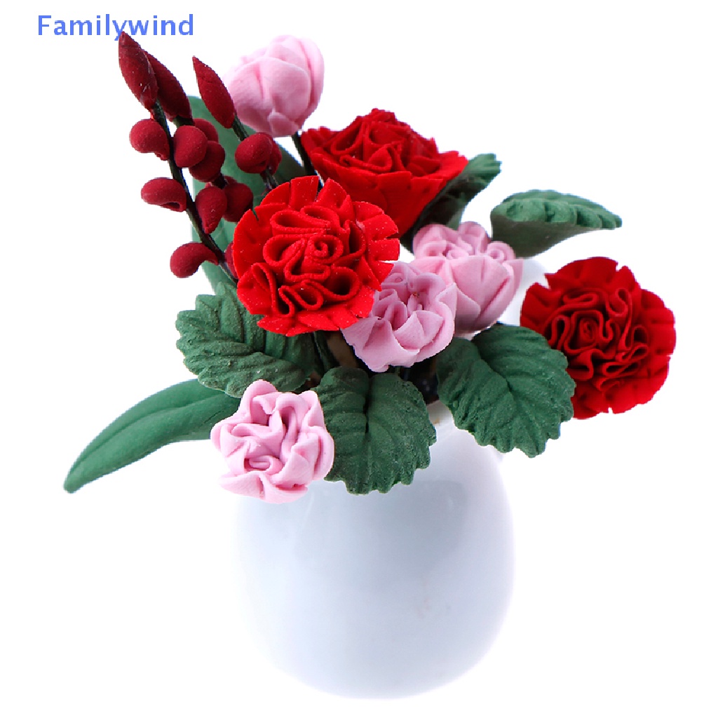 Mô Hình Chậu Hoa Trang Trí Nhà Búp Bê Tỉ Lệ 1: 12