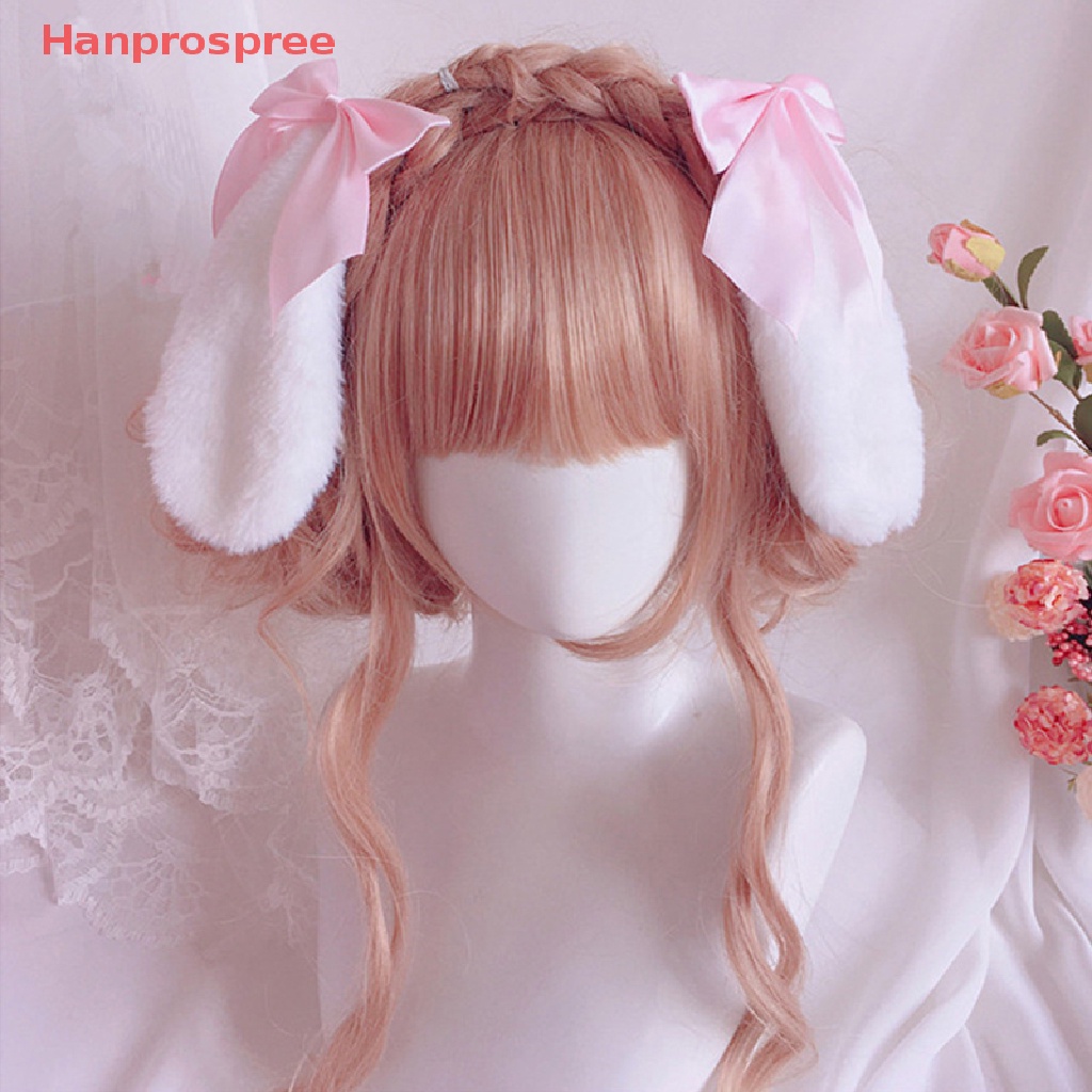 Kẹp Tóc Nơ Tai Thỏ Dễ Thương Phong Cách Lolita