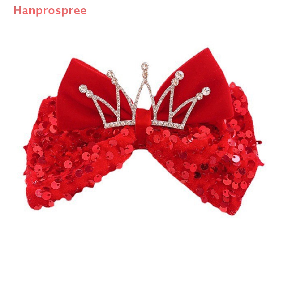 Kẹp Tóc Nơ Tua Rua Màu Đỏ Mừng Năm Mới Cho Bé Gái