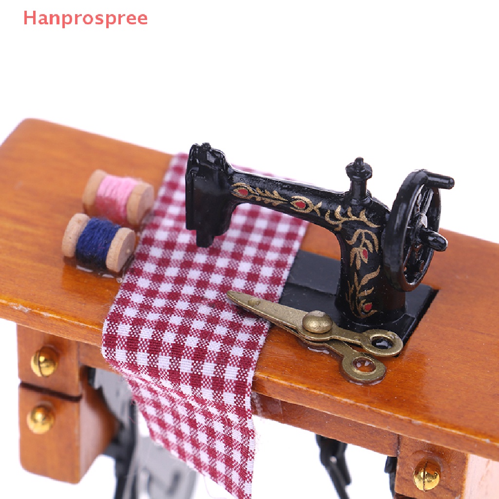 Mô Hình Máy May mini Trang Trí Nhà Búp Bê Tỉ Lệ 1: 12