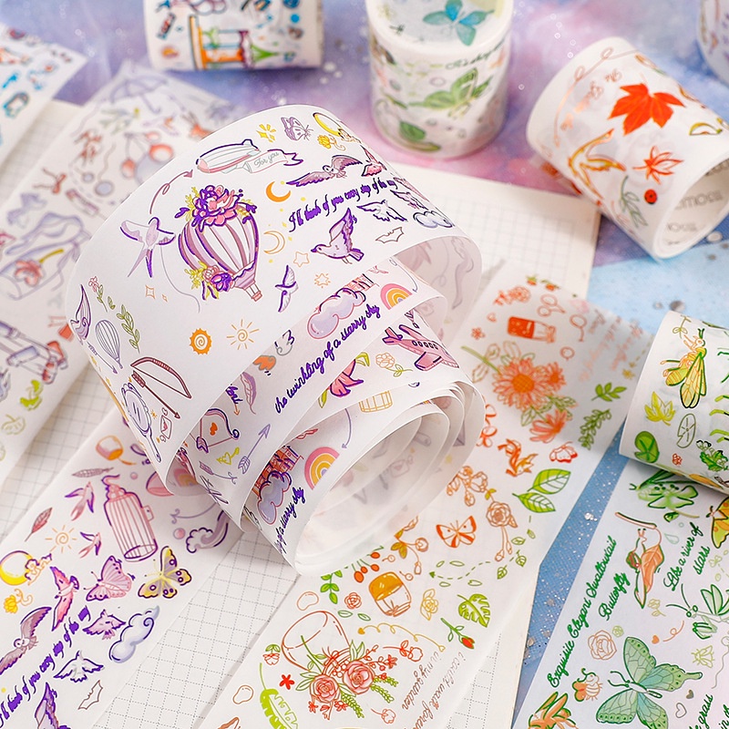 Đồng và băng giấy Bỏ túi album ảnh nhật ký Miếng dán trang trí DIY