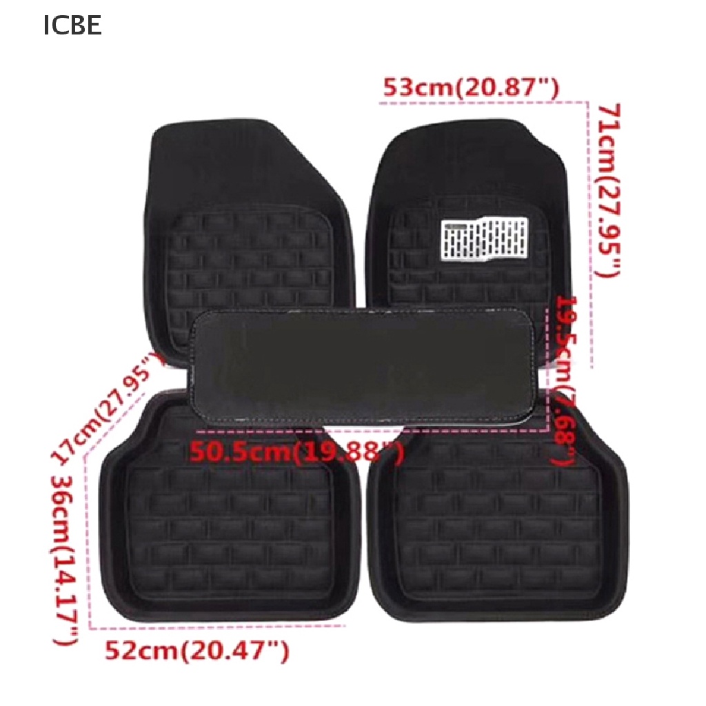 Set 5 Thảm Lót Sàn Xe Hơi Chống Bụi Cao Cấp