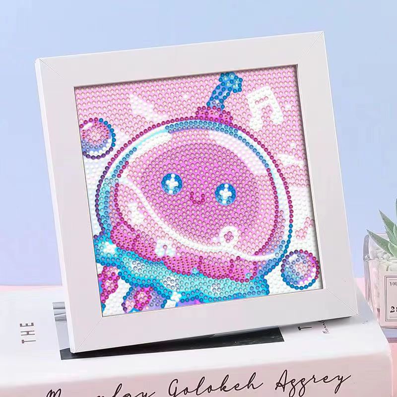 Bộ Tranh Đính Đá Tự Làm Họa Tiết Hoạt Hình Dễ Thương Cho Bé