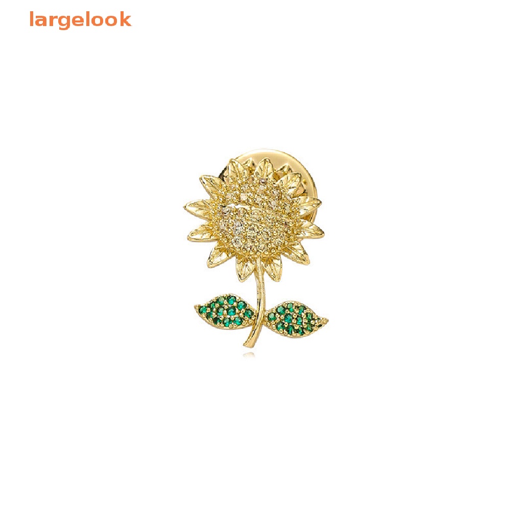 Ghim Cài Áo Hình Hoa Hướng Dương Đính Đá Zircon Dễ Thương