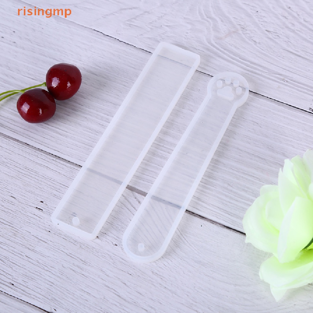 Set 3 Khuôn Silicone Hình Chữ Nhật Làm Thẻ Đánh Dấu Trang Sức DIY