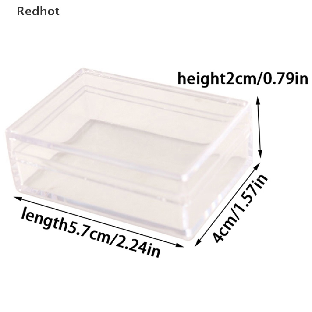 Hộp Đựng Đồ Mini Trong Suốt Trang Trí Nhà Búp Bê Tỉ Lệ 1 / 12