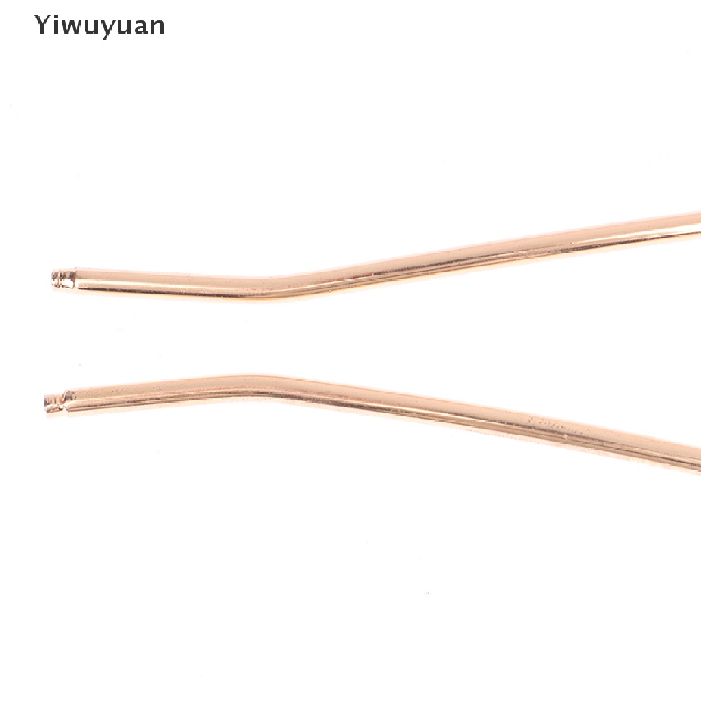 < Yiwuyuan > Kẹp Tóc Hợp Kim Hình Chữ U Đính Ngọc Trai Thanh Lịch Thời Trang Cho Nữ