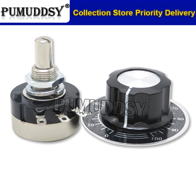 1 Bộ  Chiết Áp RV24YN20S 1K 2K 5K 10K 50K 100K 500K Ohm Kèm Núm Vặn A03