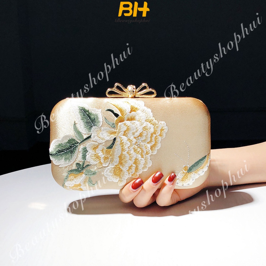 Túi Xách Nữ Thêu Hoa Phong Cách Mới