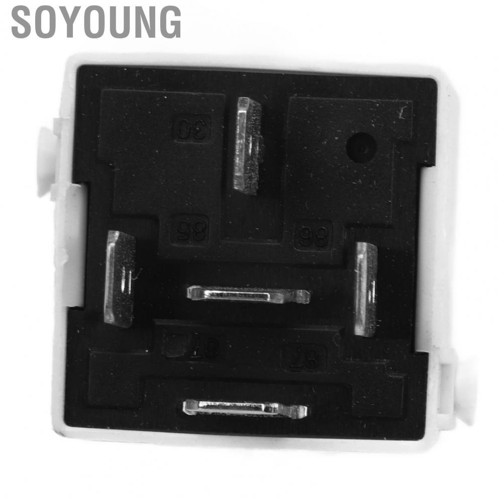 Soyoung Fuel Injection Relay  5 Pin 12V ABS Metal Multifunction Durable Stable Performance for E30 E32 E34 E36 E38 318i 325e 740iL 740i