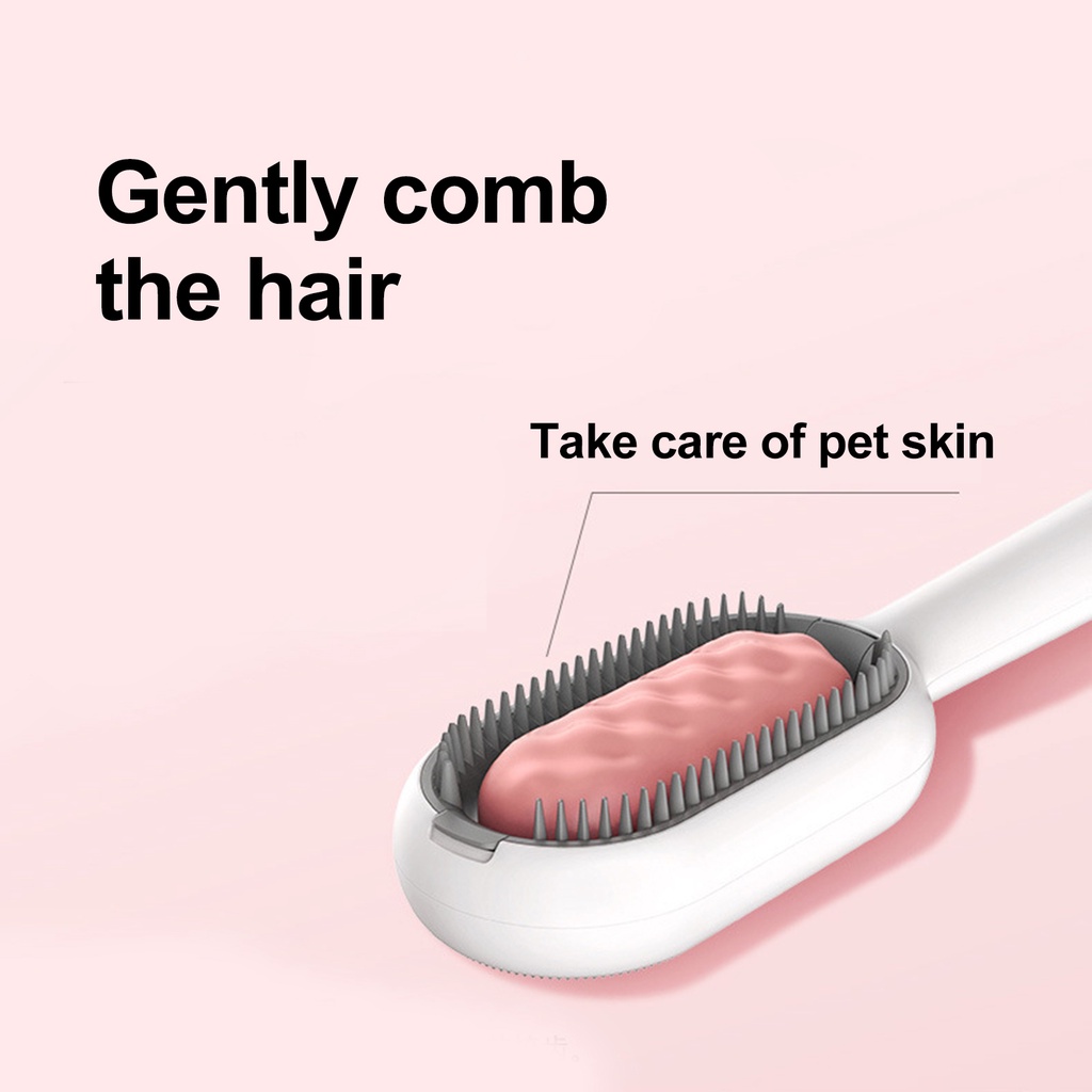 Lược Chải Lông Bằng Nhựa Chống Thắt Nút Massage Cho Thú Cưng