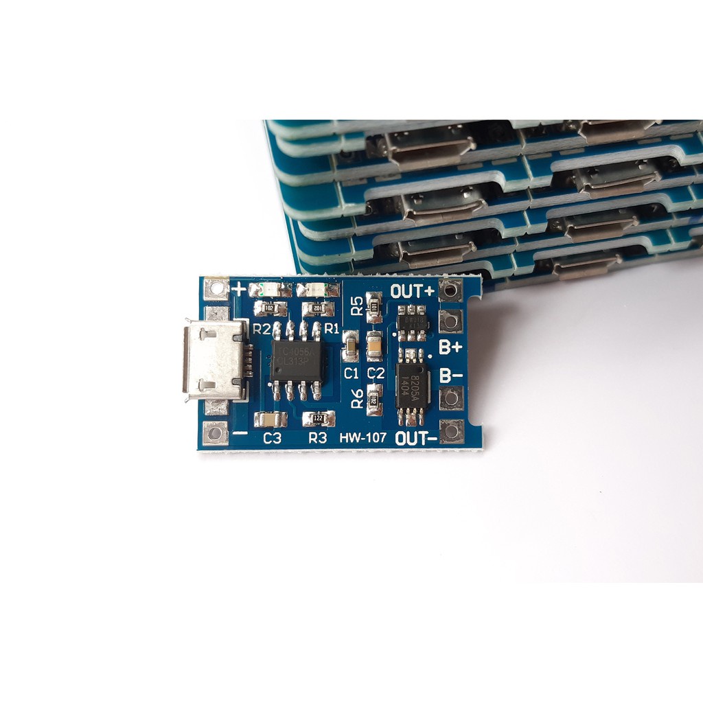 Mạch Sạc Pin Lithium - Li-ion - 18650 TP4056 in put 5V