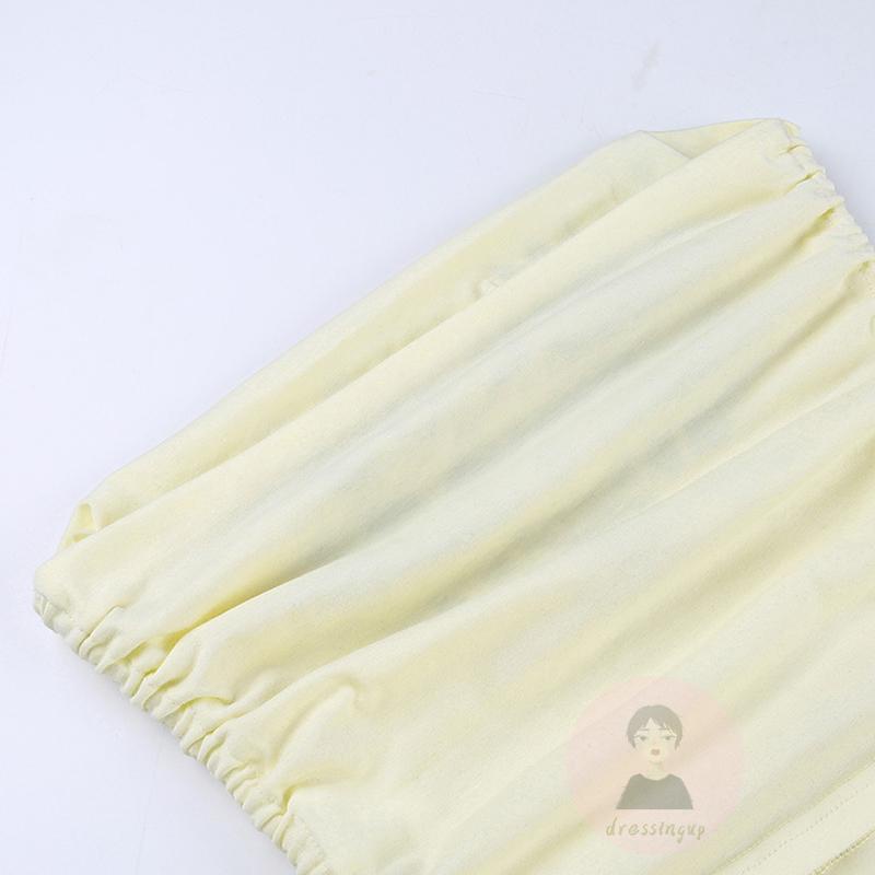 Áo Ống Dây Rút In Chữ Thời Trang Mùa Hè Dành Cho Nữ