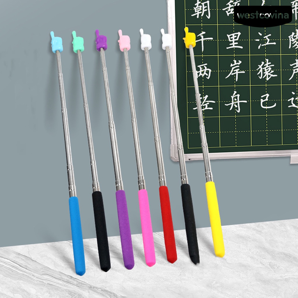 [COD]♪Gậy Đánh Dấu Bằng Thép Không Gỉ Tay Cầm Chống Trượt Có Thể Thu Gọn Đa Năng Hỗ Trợ Dạy Học
