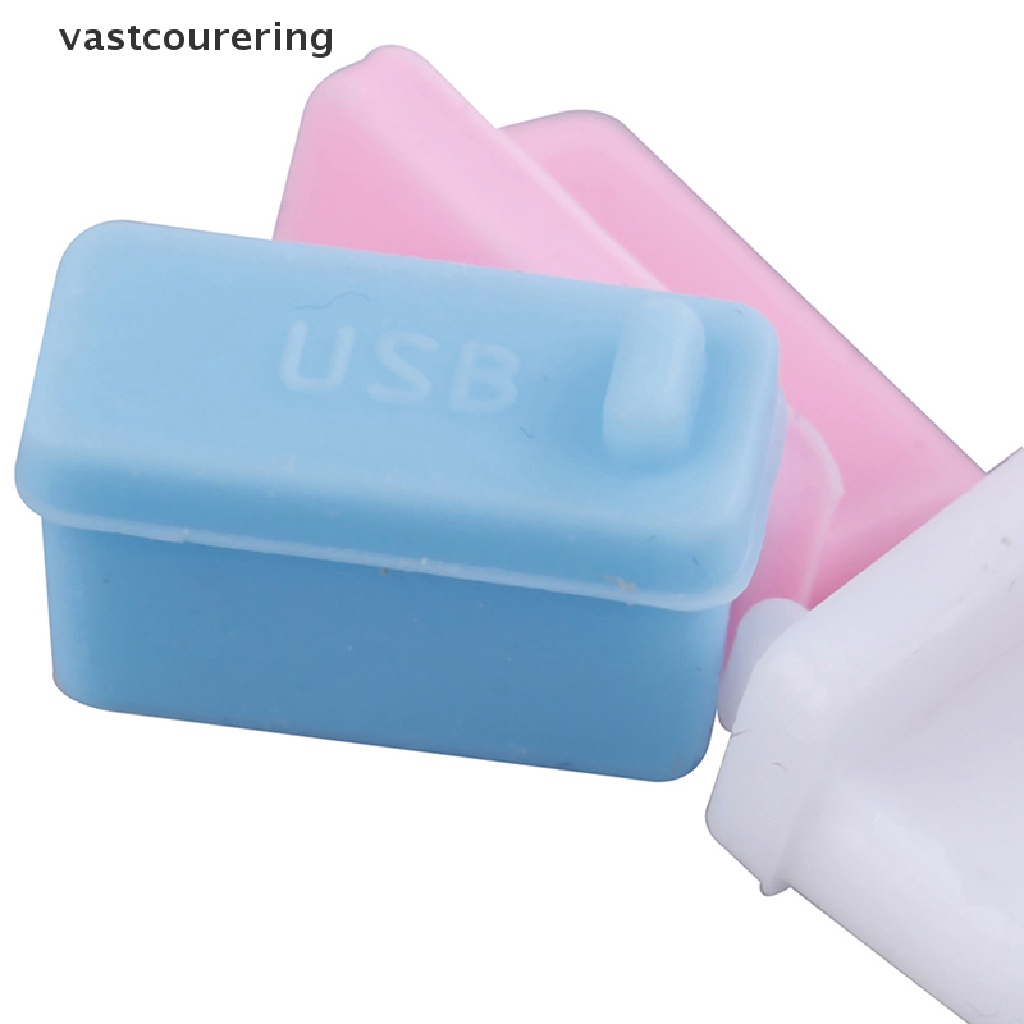 Bộ 10 Nắp silicone Đậy Ổ Cắm usb Chống Bụi Tiện Dụng