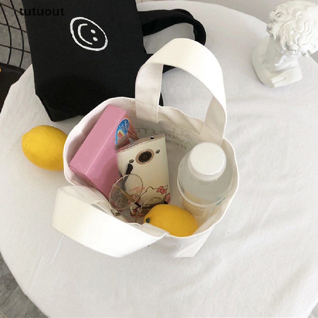 1 Túi Xách Mini Đựng Điện Thoại In Hình Mặt Cười Dễ Thương Cho Nữ