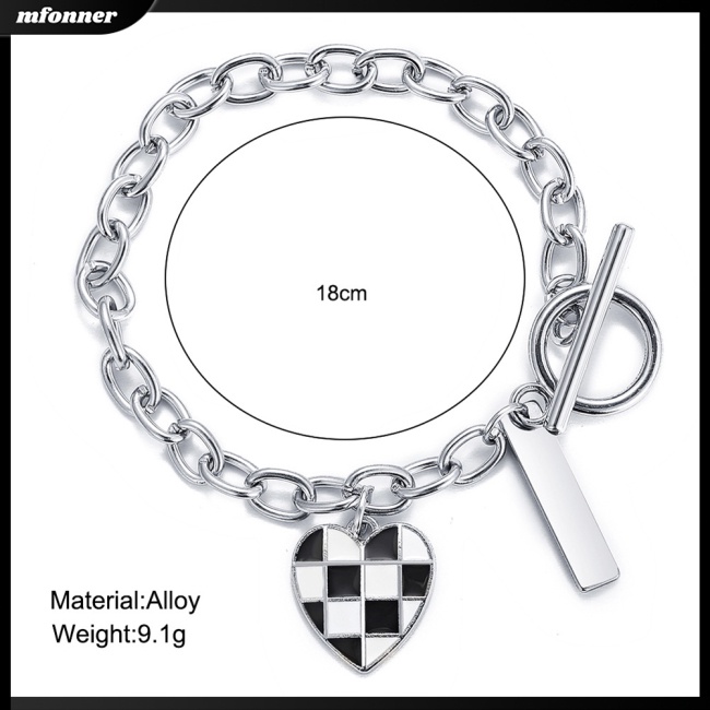 Vòng Tay Mặt Hình Bảng Đen Trắng Phong Cách Cổ Điển Cho Nam Và Nữ