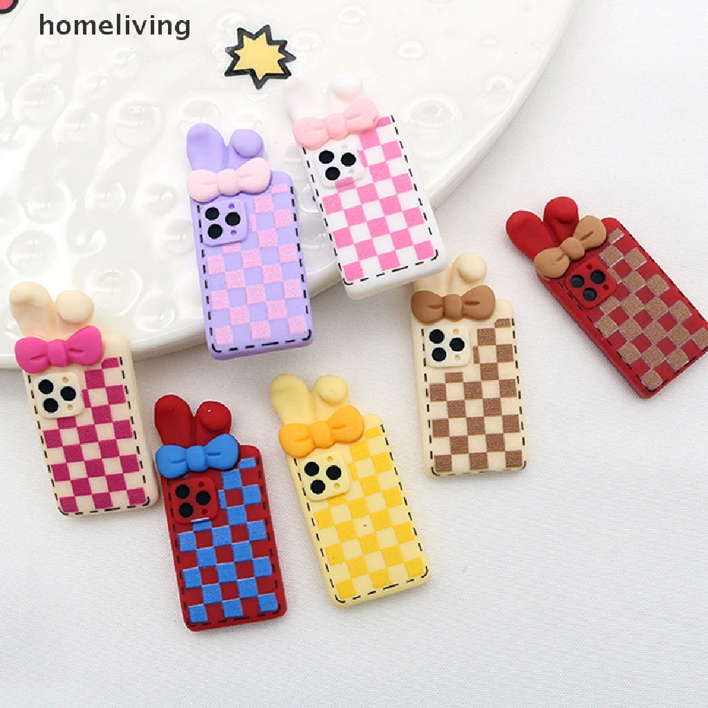 1 Mô Hình Đồ Chơi Điện Thoại Di Động Tai Thỏ mini Dễ Thương Trang Trí Nhà Búp Bê