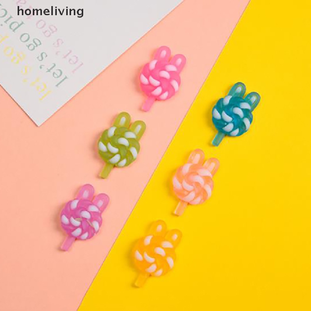 Set 10 Kẹp Nhựa Dạ Quang Trang Trí Ốp Điện Thoại Màu Sắc Ngẫu Nhiên