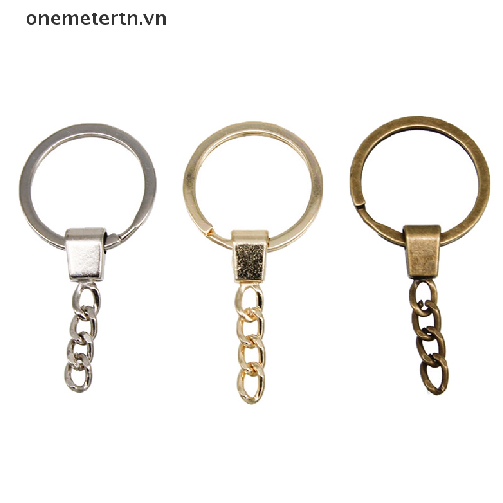 Set 10 Vòng Kim Loại Ngắn 30mm Dùng Làm Móc Khóa DIY