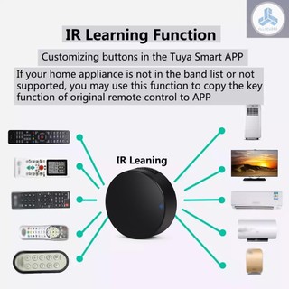 Tuya WiFi IR Universal Remote Controller with Temperature & Humidity Sensor All-in-One Wireless Infrared Controller Compatible with Alexa Google Home Voice Control