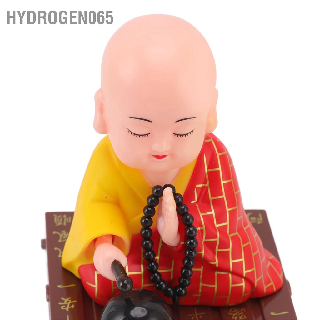Mô Hình Chú Tiểu Đánh Nhịp Tự Động Bằng Nhựa Bền Trang Trí Cửa Sổ Xe Hơi Khách Sạn