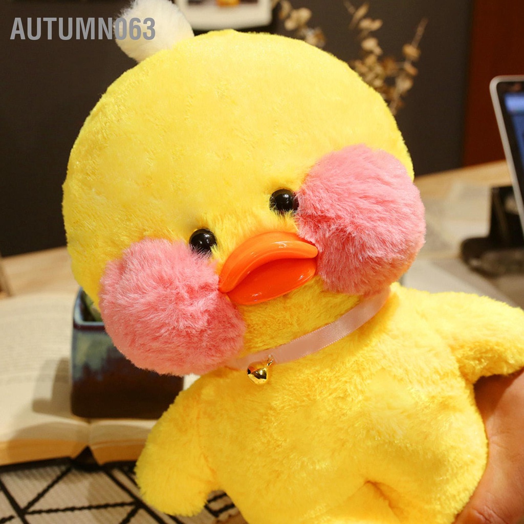 Autumn063 Vịt Búp Bê Đồ Chơi Nhồi Bông Mềm PP Hình Động Vật Trang Trí Nhà Cho Gia Đình Bạn Bè