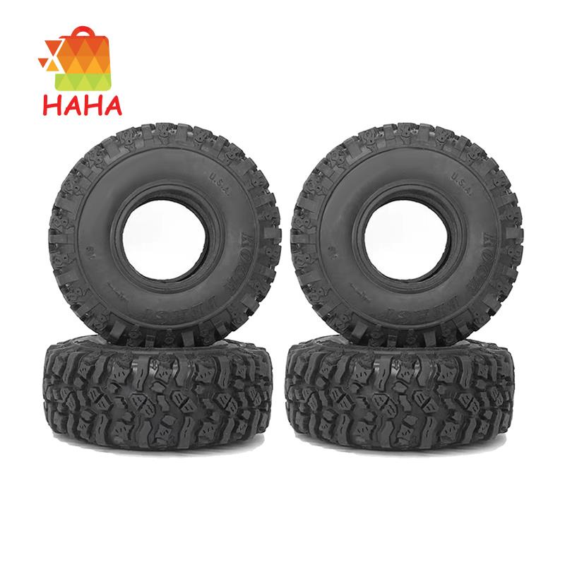 Set 4 Bánh Xe 115x46mm Chuyên Dụng Cho Xe Điều Khiển SCX10 Trx4 Tỉ Lệ 1 / 10 1.9 Inch