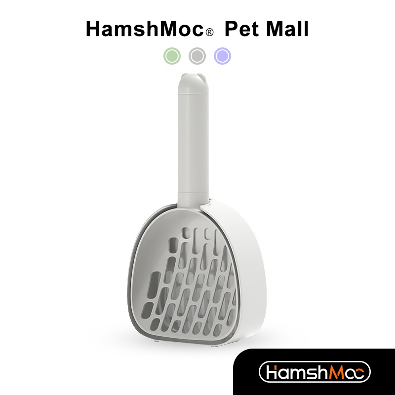 HamshMoc Xẻng Xúc Đất Xúc Đất Nhanh Không Dính Tay Cầm Dài Cho Mèo