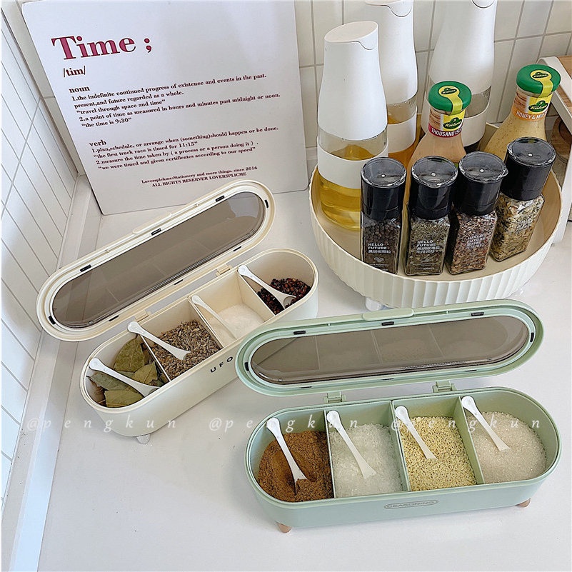 Hộp Đựng Gia Vị Thiết Kế Sang Trọng Tiện Dụng Cho Nhà Bếp