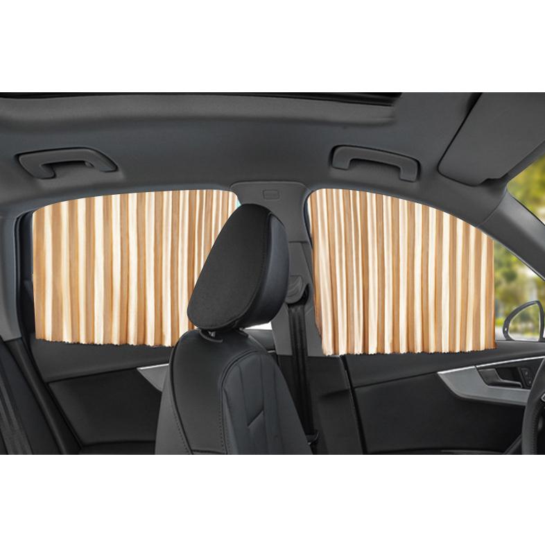 Rèm che nắng bằng vải cao cấp trên xe hơi Ô tô - Rèm che nắng của phụ xe hơi Ô tô - Rèm che nắng sang trọng.