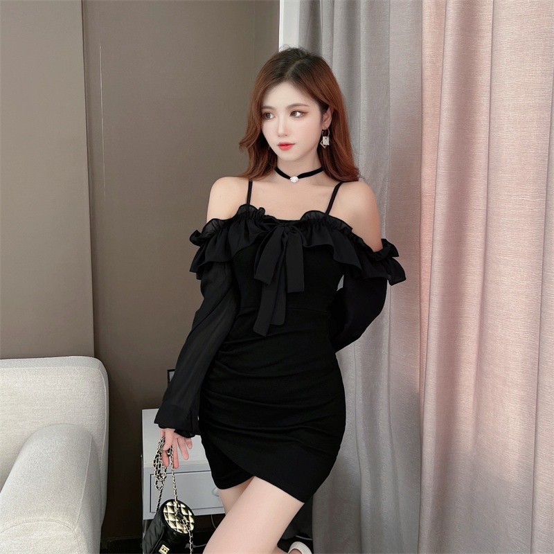 IELGY   Đầm Ôm Dáng Nhẹ Nhàng Và Cá Tính Cao Cấp Dành Cho Nữ