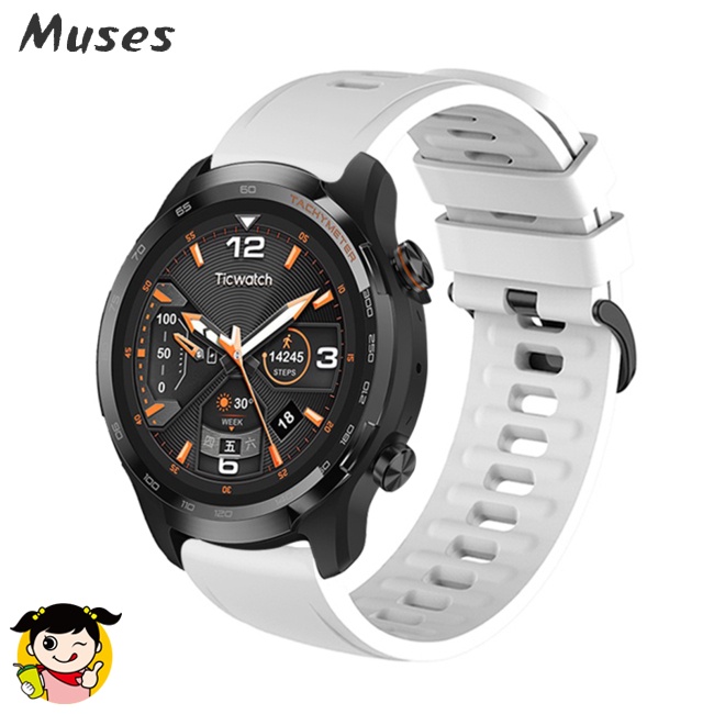 Dây Đeo Silicone Thay Thế Cho Đồng Hồ Ticwatch Gtw Esim Wh11014 22mm