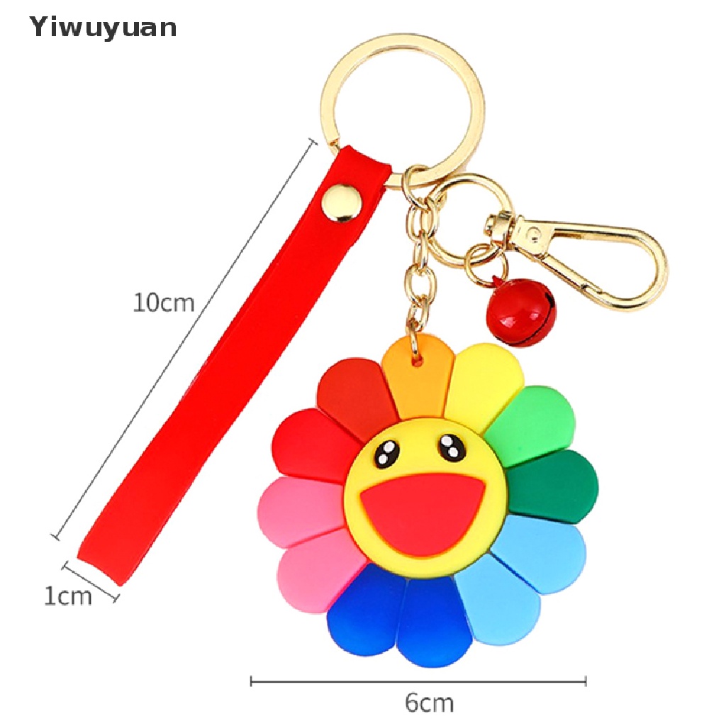 < Yiwuyuan > 2023 Móc Khóa Cao Su Resin Hình Hoa Hướng Dương Ngọt Ngào Dễ Thương Cho Nữ