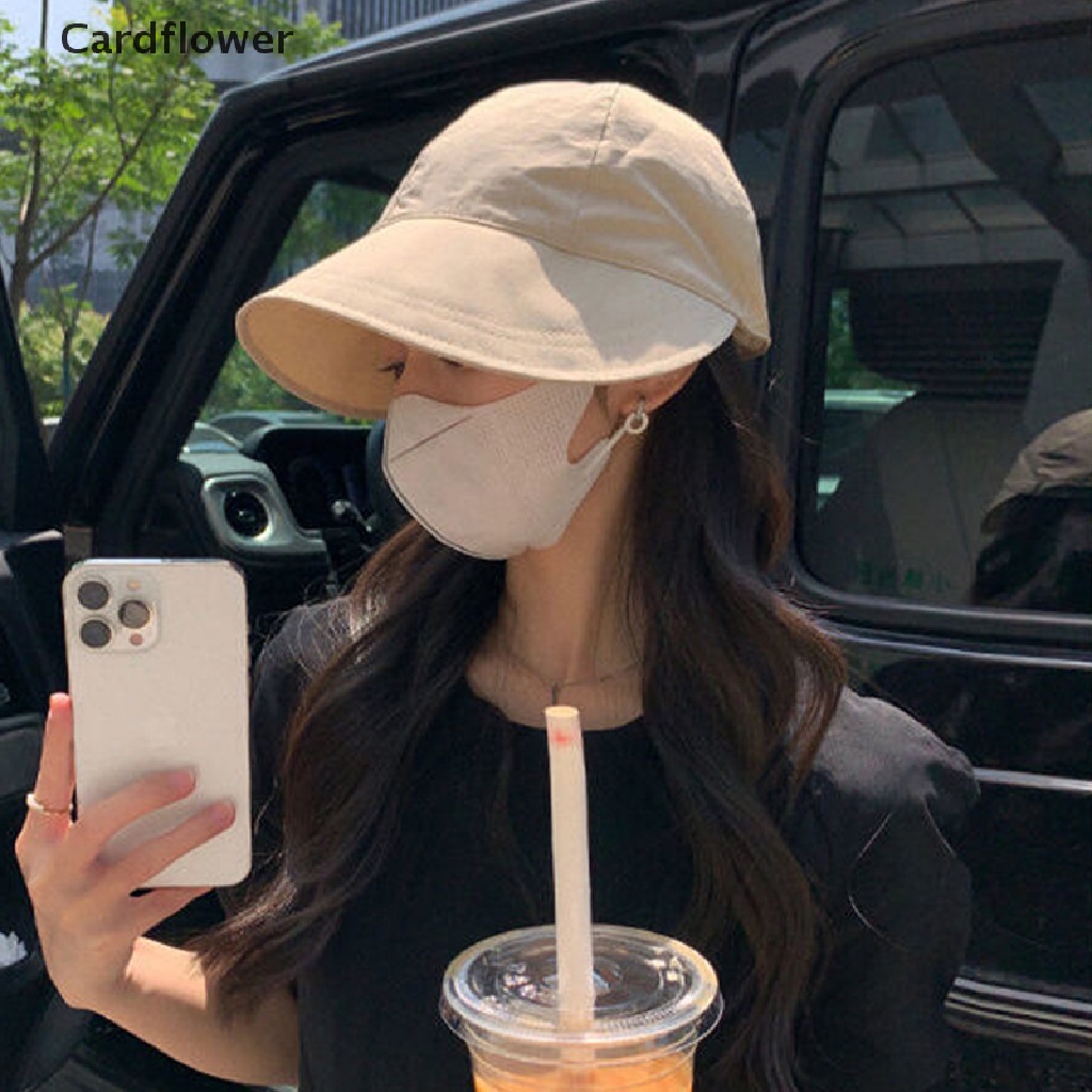 Mũ Vành Rộng Chống Nắng Dây Rút Có Thể Điều Chỉnh Được < Cardflower > Mũ Đi Biển Cho Nam Và Nữ