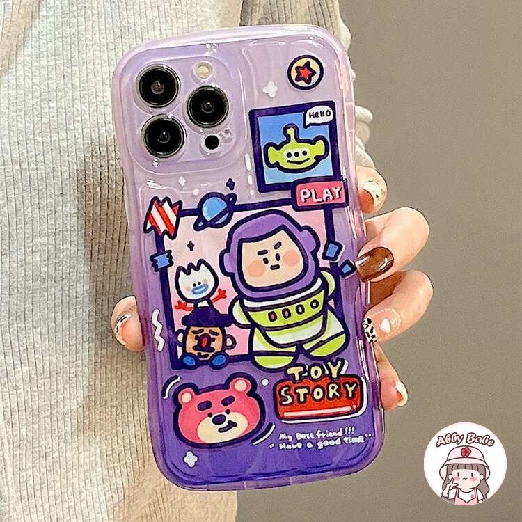 Ốp Điện Thoại TPU Mềm Trong Suốt Chống Sốc IP 14 Pro Max IP 11 Pro Max 12 11 Pro Max Hình Phi Hành Gia Hoạt Hình Graffiti