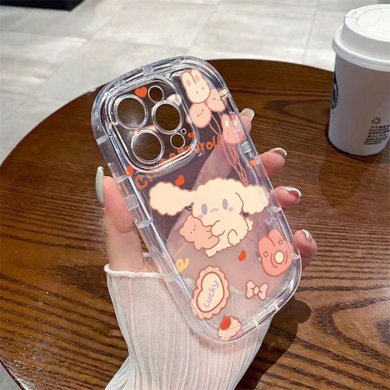 ✅Ốp Điện Thoại Dẻo Trong Suốt Họa Tiết Chú Chó Cinnamon Chống Sốc Cho iPhone14promax71311 xr 12 / 8p xs