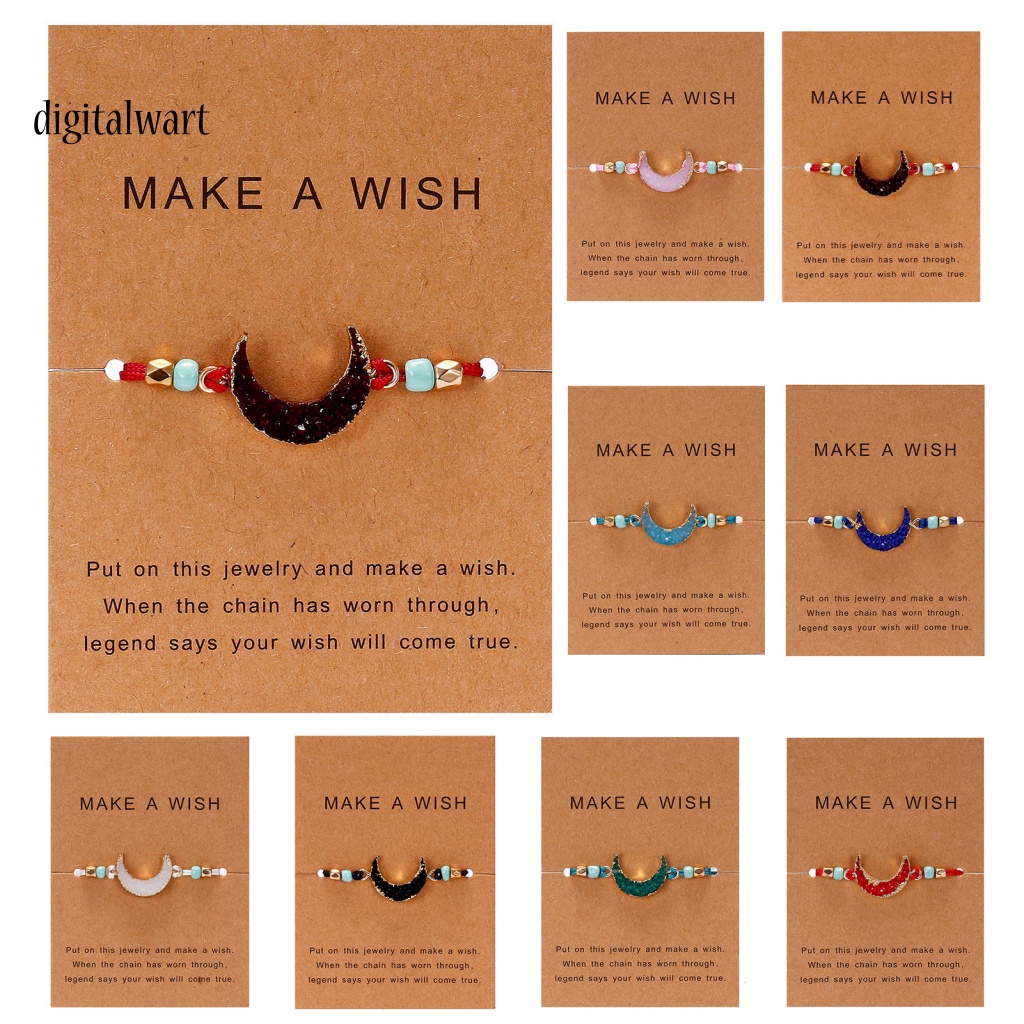 Kỹ Thuật Số| Vòng Tay Hạt Resin Thân Thiện Với Da Mặt Trăng Thời Trang Cho Nữ