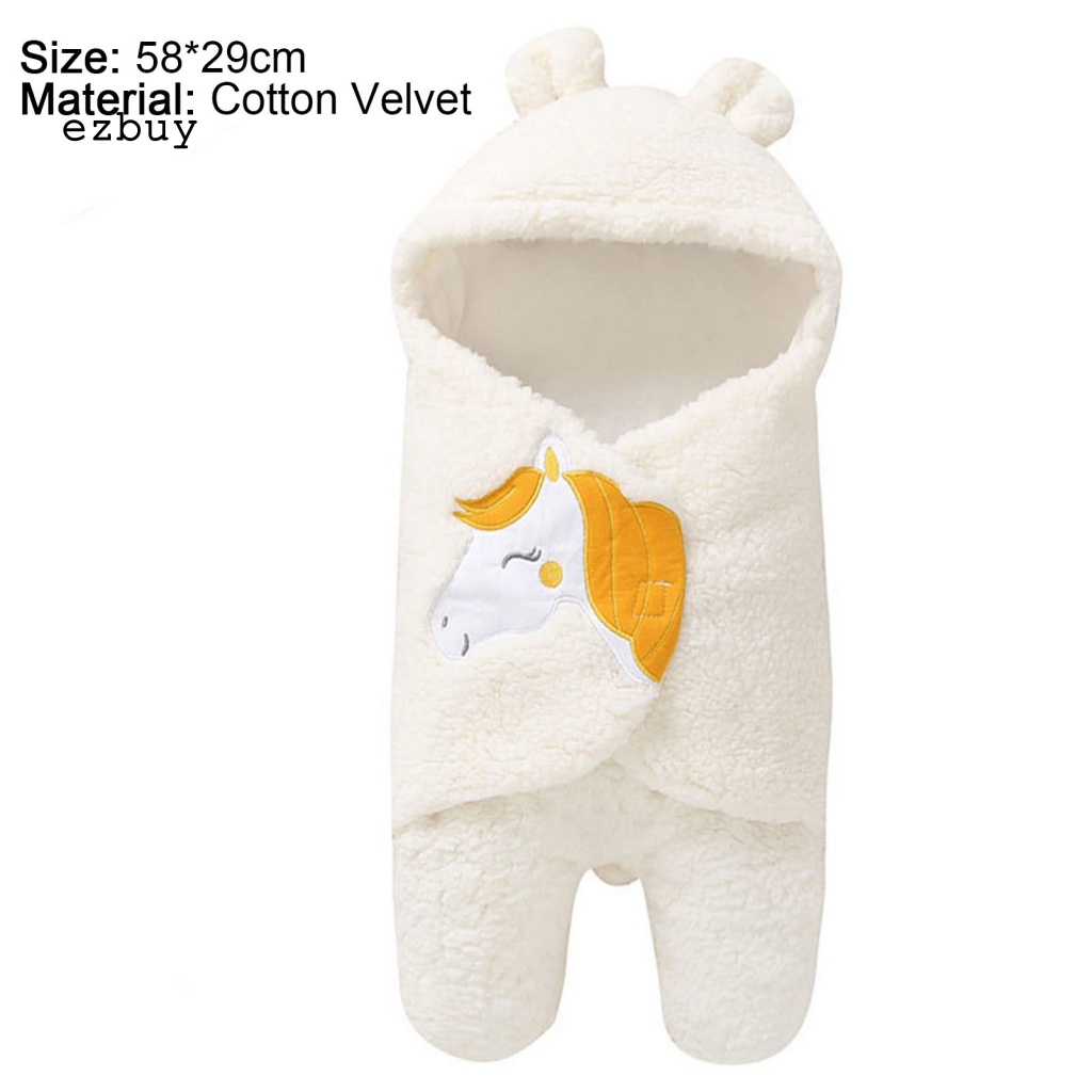 Túi Ngủ Mùa Đông Quấn Em Bé In Họa Tiết Hoạt Hình Dễ Sử Dụng