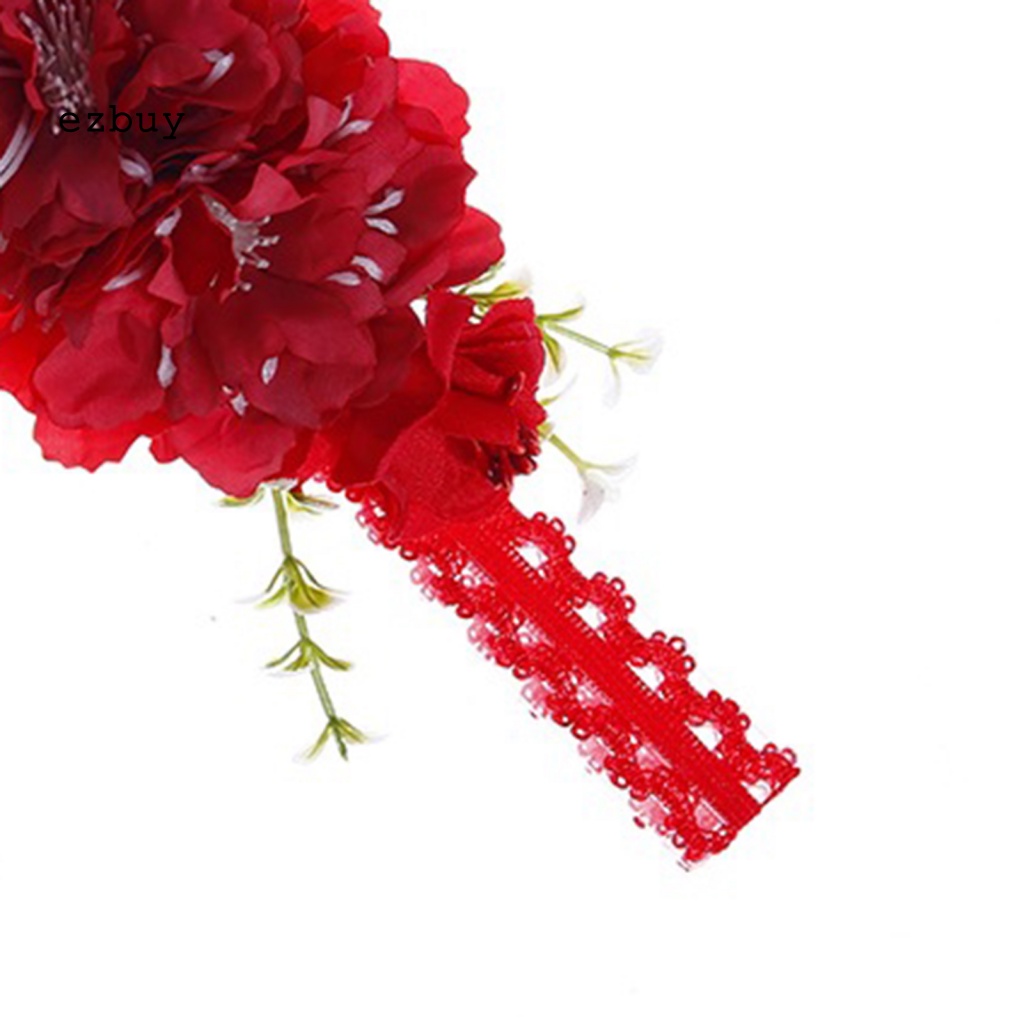 [EY] Băng Đô Hoa Co Giãn Mô Phỏng Tối Giản Dễ Phối Đồ Làm Phụ Kiện Chụp Ảnh Cho Bé