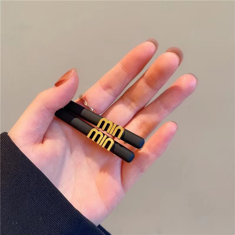 Set 2 Kẹp Tóc Kim Loại Hình Chữ M Thời Trang Cho Nữ