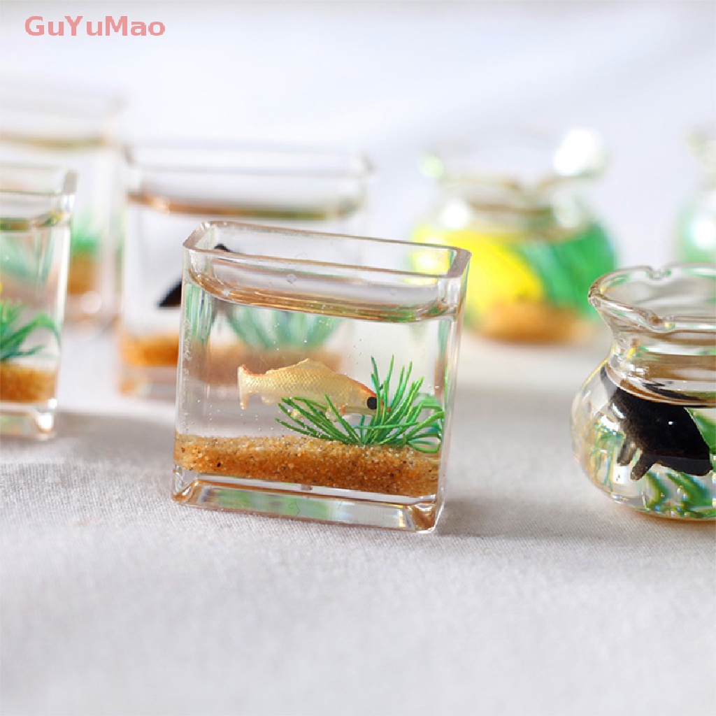 Đồ trang trí Hồ Cá Bằng Kính Thủy Tinh Dùng Trang Trí Nhà Búp Bê