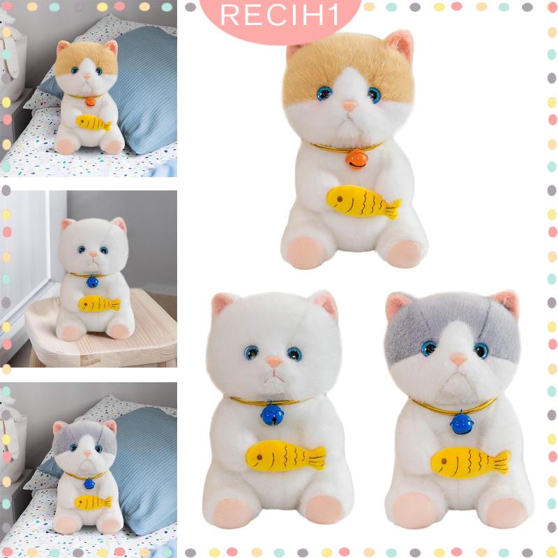 Đồ chơi nhồi bông Hình Chú Mèo Dễ Thương Dùng Trang Trí