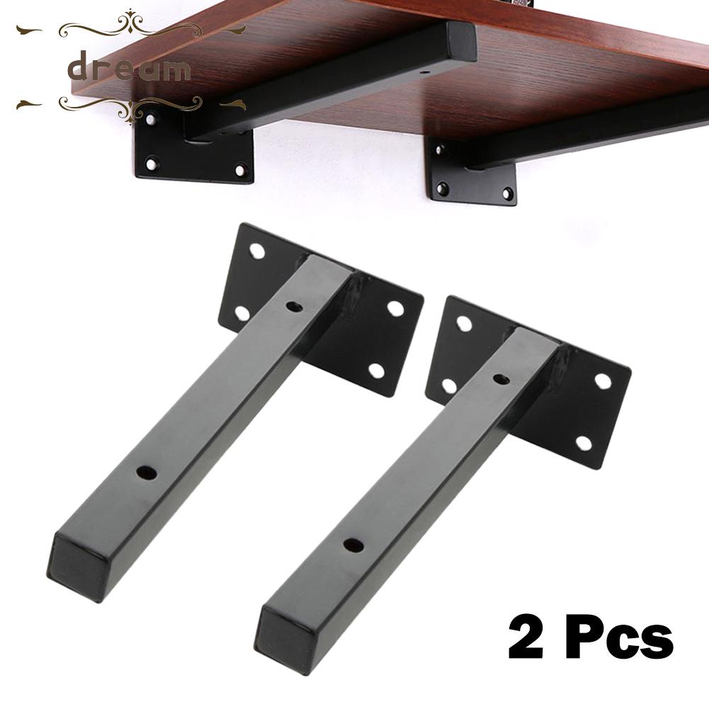 【DREAMLIFE】（Fast delivery）2Pcs Stainless steel Industrial Wall Shelf Bracket Heavy Shelf Support Brackets